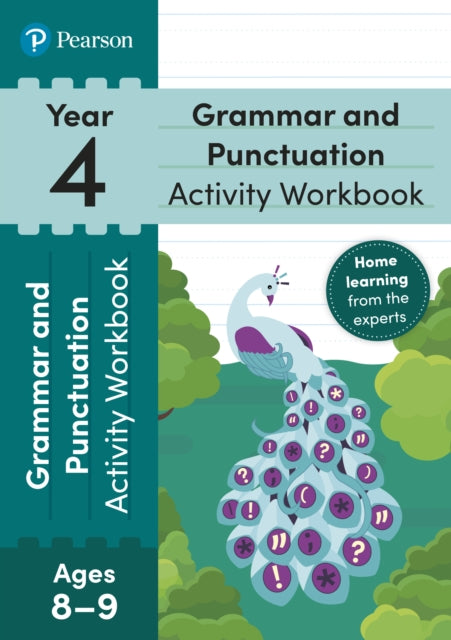 Book cover of: Pearson Learn at Home Grammar & Punctuation Activity Workbook Year 4