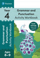 Book cover of: Pearson Learn at Home Grammar & Punctuation Activity Workbook Year 4