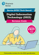 Book cover of: Pearson REVISE BTEC 2022 Tech Award Digital Information Technology Revision Guide inc online edition - for 2026, 2027 exams. By: Alan Jarvis
