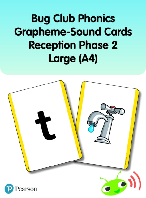 Book cover of: Bug Club Phonics Grapheme-Sound Cards Reception Phase 2 Large (A4)