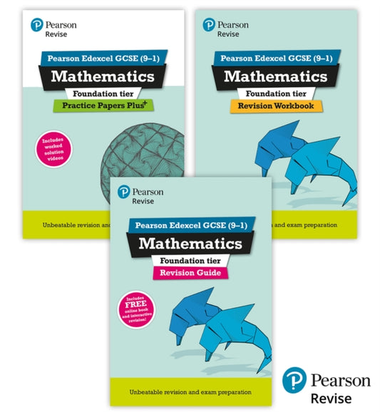 Book cover of: New Pearson Revise Edexcel GCSE Maths (Foundation) Complete Revision & Practice Bundle - for 2026, 2027 exams. By: Harry Smith