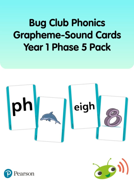 Book cover of: Bug Club Phonics Grapheme-Sound Cards Year 1 Phase 5 Pack