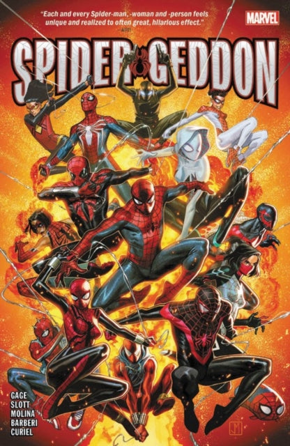 Book cover of: Spider-Geddon. By: Christos Gage