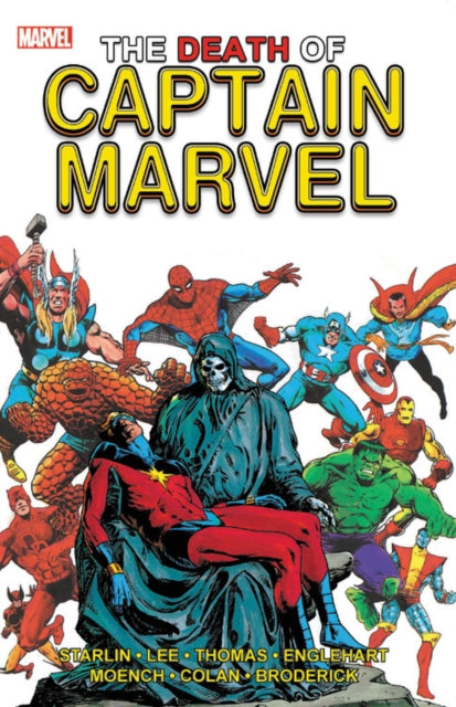 Book cover of: Death of Captain Marvel. By: Jim Starlin