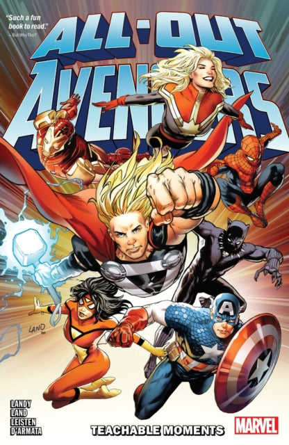 Book cover of: All-Out Avengers: Teachable Moments. By: Derek Landy