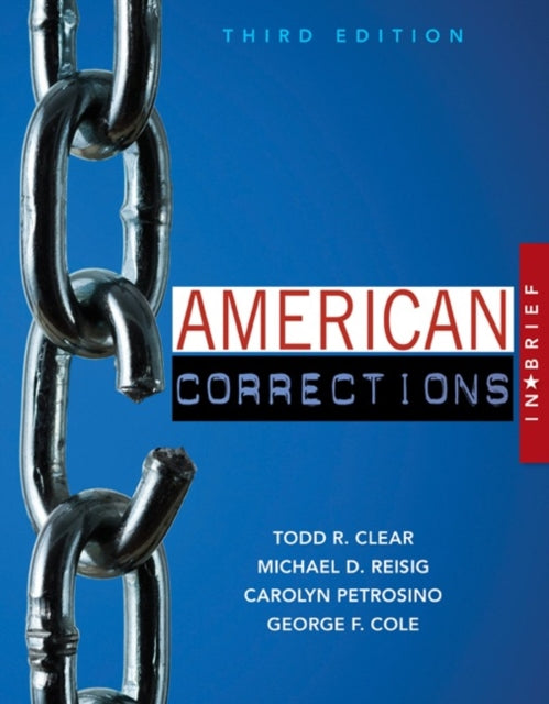 Book cover of: American Corrections in Brief. By: Todd R. Clear