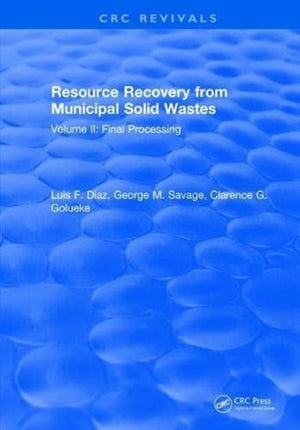 Resource Recovery From Municipal Solid Wastes