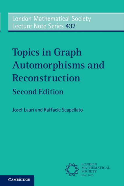 Book cover of: Topics in Graph Automorphisms and Reconstruction. By: Josef Lauri