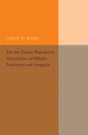 Book cover of: On the Direct Numerical Calculation of Elliptic Functions and Integrals. By: Louis V. King