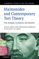 Book cover of: Maimonides and Contemporary Tort Theory. By: Yuval Sinai