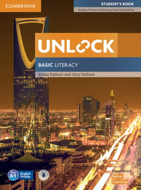 Book cover of: Unlock Basic Literacy Student's Book with Downloadable Audio. By: Emma Pathare