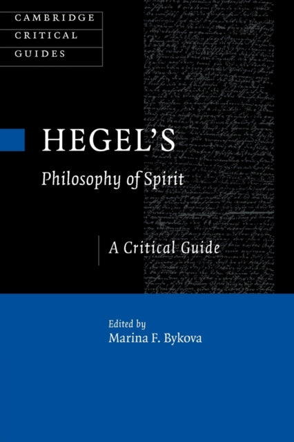 Book cover of: Hegel's Philosophy of Spirit. By: Marina F. Bykova