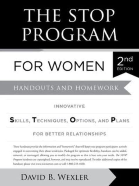 Book cover of: STOP Program for Women. By: Wexler, David B.