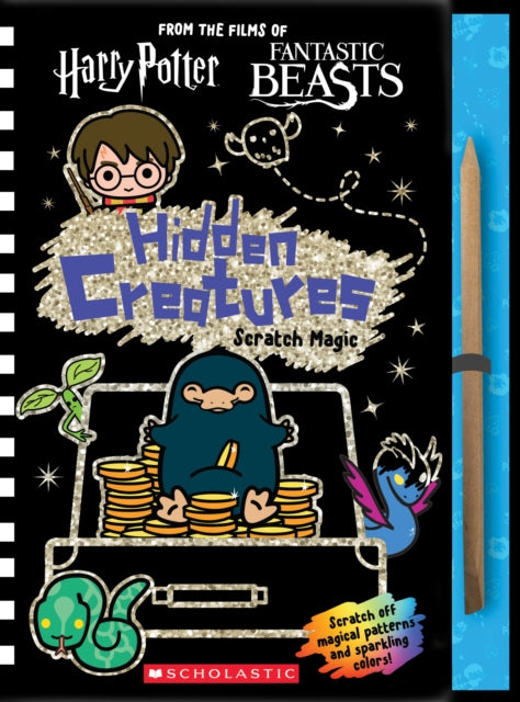 Book cover of: Wizarding World: Hidden Creatures Scratch Magic