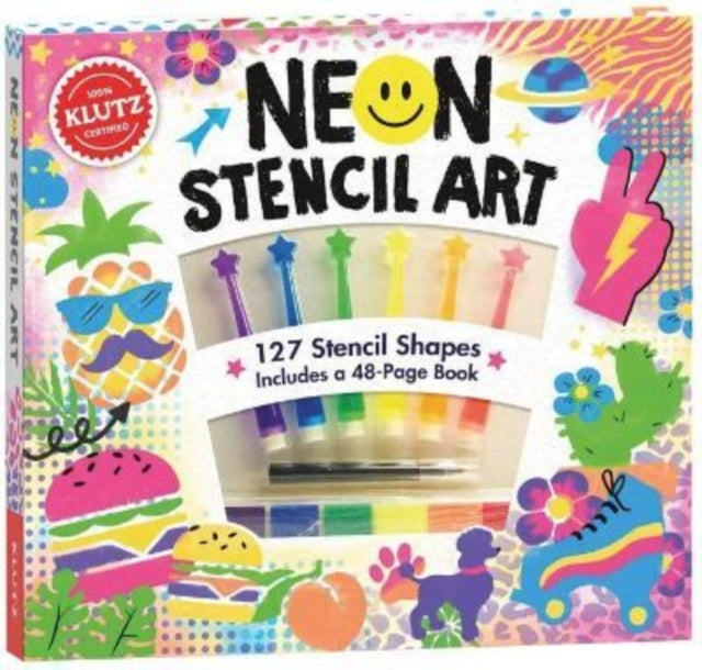 Neon Stencil Art 9781338825237 Editors of Klutz