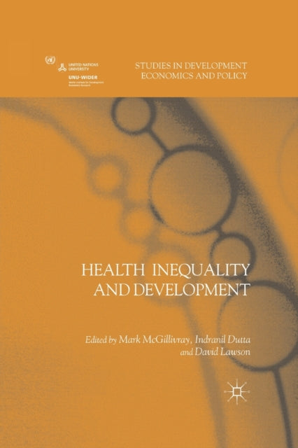 Book cover of: Health Inequality and Development. By: M. McGillivray