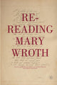 Book cover of: Re-Reading Mary Wroth. By: K. Larson