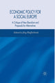 Book cover of: Economic Policy for a Social Europe. By: Jörg Huffschmid