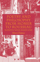 Book cover of: Poetry and Philosophy from Homer to Rousseau. By: S. Haines