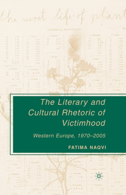 Book cover of: Literary and Cultural Rhetoric of Victimhood. By: F. Naqvi