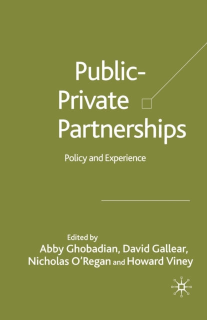 Book cover of: Private-Public Partnerships. By: A. Ghobadian
