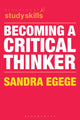 Book cover of: Becoming a Critical Thinker. By: S. Egege