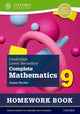 Book cover of: Cambridge Lower Secondary Complete Mathematics 9: Homework Book - Pack of 15 (Second Edition). By: Oxford Editor