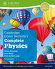 Book cover of: Cambridge Lower Secondary Complete Physics: Student Book (Second Edition). By: Helen Reynolds
