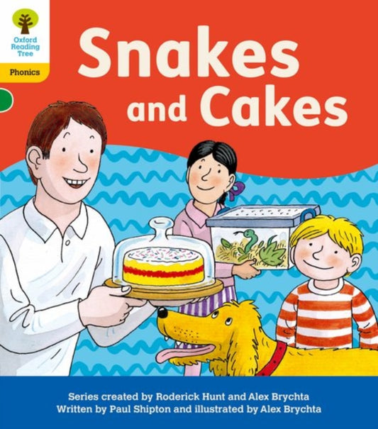 Book cover of: Oxford Reading Tree: Floppy's Phonics Decoding Practice: Oxford Level 5: Snakes and Cakes. By: Paul Shipton, Roderick Hunt