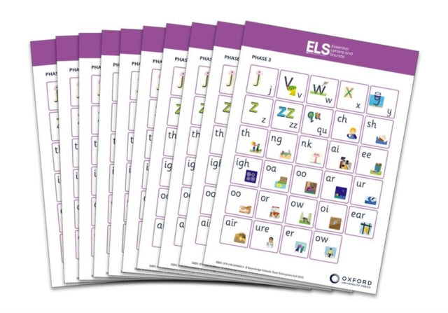 Book cover of: Essential Letters and Sounds: Phase 3 Sound Mats for Reception/P1