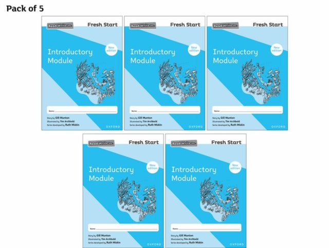 Book cover of: Read Write Inc. Fresh Start: 2024 Introductory Module - Pack of 5. By: Ruth Miskin