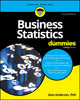 Book cover of: Business Statistics For Dummies. By: Alan Anderson