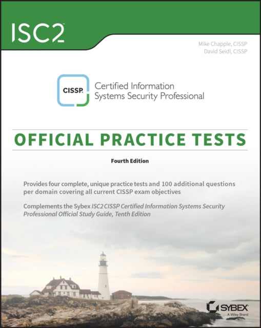 Book cover of: ISC2 CISSP Certified Information Systems Security Professional Official Practice Tests. By: Mike Chapple