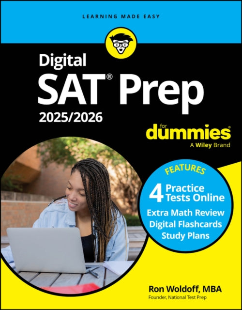 Book cover of: Digital SAT Prep 2025/2026 For Dummies. By: Ron Woldoff