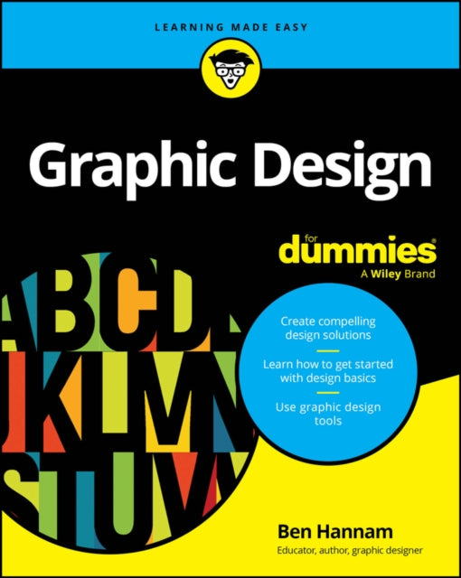 Book cover of: Graphic Design For Dummies. By: Ben Hannam