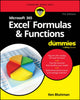 Book cover of: Microsoft 365 Excel Formulas & Functions For Dummies. By: Ken Bluttman