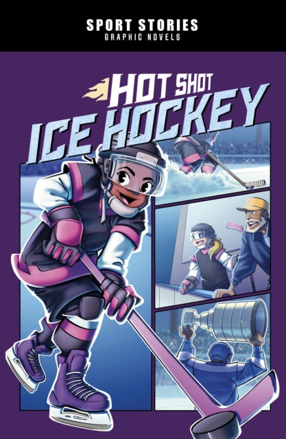 Book cover of: Hot Shot Ice Hockey. By: Jake Maddox