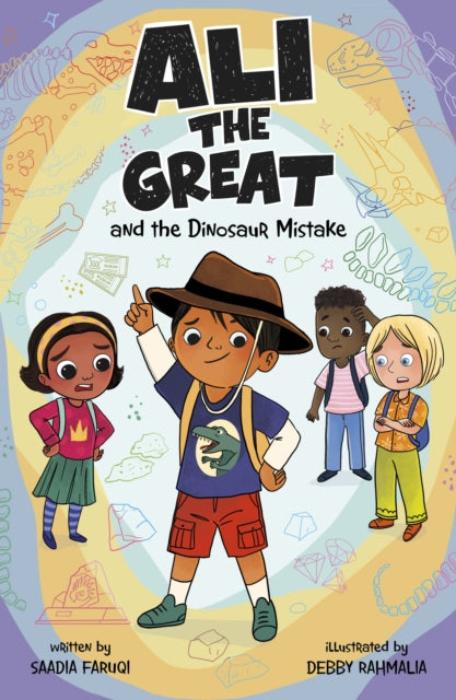 Book cover of: Ali the Great and the Dinosaur Mistake. By: Saadia Faruqi