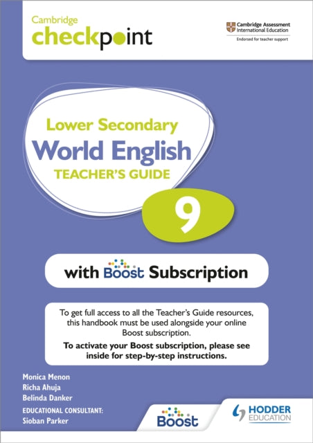 Cambridge Checkpoint Lower Secondary World English Teacher's Guide 9 with Boost Subscription