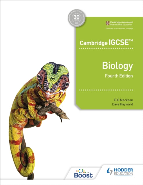 Cambridge IGCSE™ Biology 4th Edition 9781398310452 D. G. Mackean