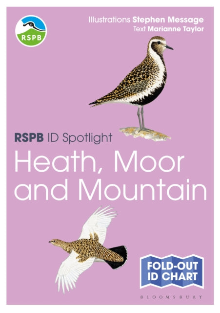 Book cover of: RSPB ID Spotlight - Birds of Heath, Moor and Mountain. By: Marianne Taylor
