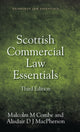 Book cover of: Scottish Commercial Law Essentials. By: Malcolm Combe