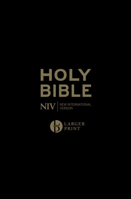 Book cover of: NIV Larger Print Personal Black Leather Bible. By: New International Version