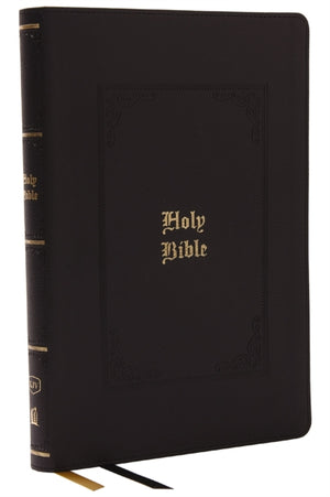 KJV Holy Bible: Giant Print Thinline Bible, Black Leathersoft, Red Letter, Comfort Print