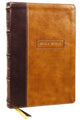 Book cover of: KJV Holy Bible with Apocrypha and 73,000 Center-Column Cross References, Brown Leathersoft, Red Letter, Comfort Print (Thumb Indexed): King James Version. By: Zondervan Publishing Company