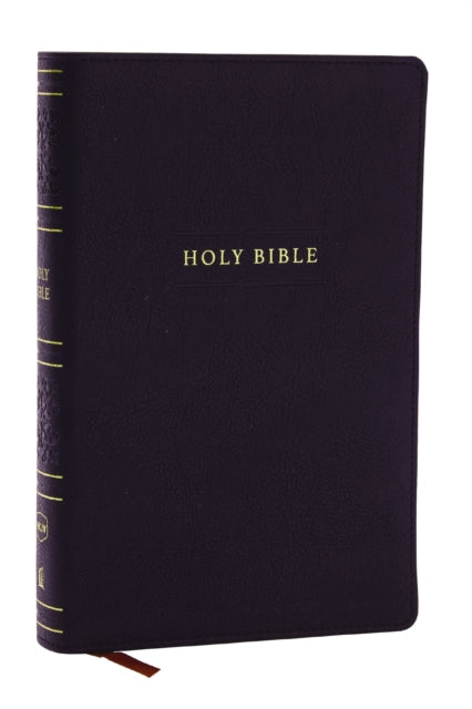 Book cover of: NKJV Personal Size Large Print Bible with 43,000 Cross References, Black Leathersoft, Red Letter, Comfort Print (Thumb Indexed). By: Zondervan