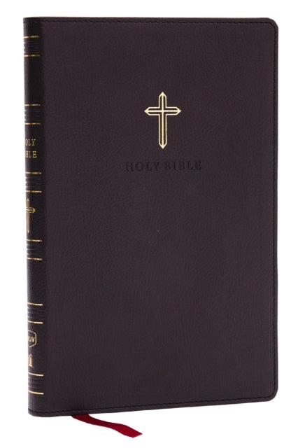 Book cover of: NKJV Holy Bible, Ultra Thinline, Black Leathersoft, Red Letter, Comfort Print. By: Zondervan