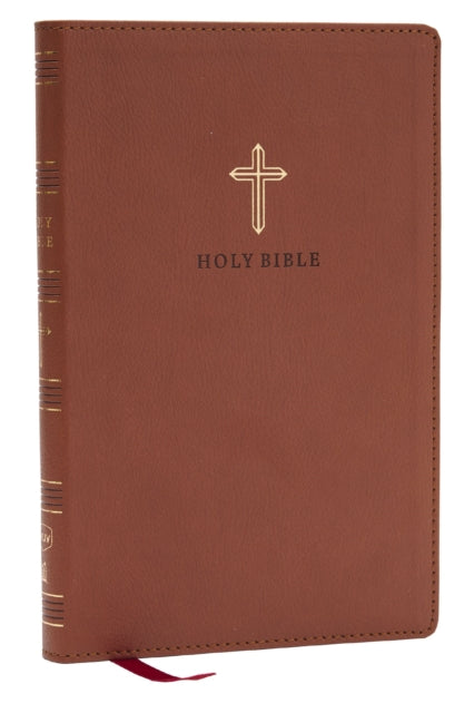 Book cover of: NKJV Holy Bible, Ultra Thinline, Brown Leathersoft, Red Letter, Comfort Print. By: Zondervan
