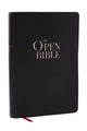 Book cover of: Open Bible: Read and Discover the Bible for Yourself (NKJV, Black Leathersoft, Red Letter, Comfort Print)