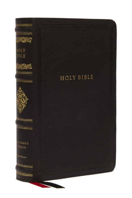 Book cover of: KJV Large Print Reference Bible, Black Leathersoft, Red Letter, Comfort Print (Sovereign Collection). By: Zondervan